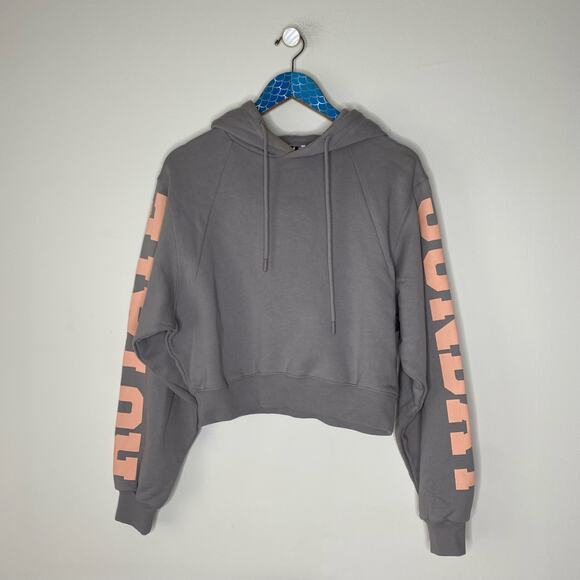 ROTATE BIRGER CHRISTENSEN Sunday Viola Organic Cotton Cropped Hoodie Medium - Picture 13 of 13